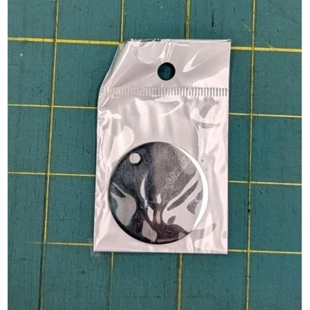 10 Stainless Steel Round Font Fixation Brand Metal Size‎ 1.25 " With Hole NEW - Picture 2 of 5